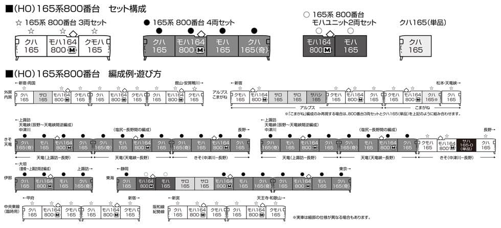 KATO HO 3-527 165系800番台 3両セット Amazon | KATO HOゲージ 165系800番台 3両セット 3-527 鉄道模型